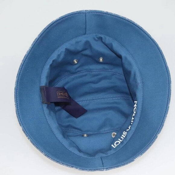 LOUIS VUITTON Monogram Denim Bucket Hat Blue M78772 LV Auth ki5688 - Picture 6 of 12